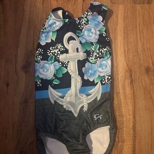GK Anchor Leotard with flowers adult Small